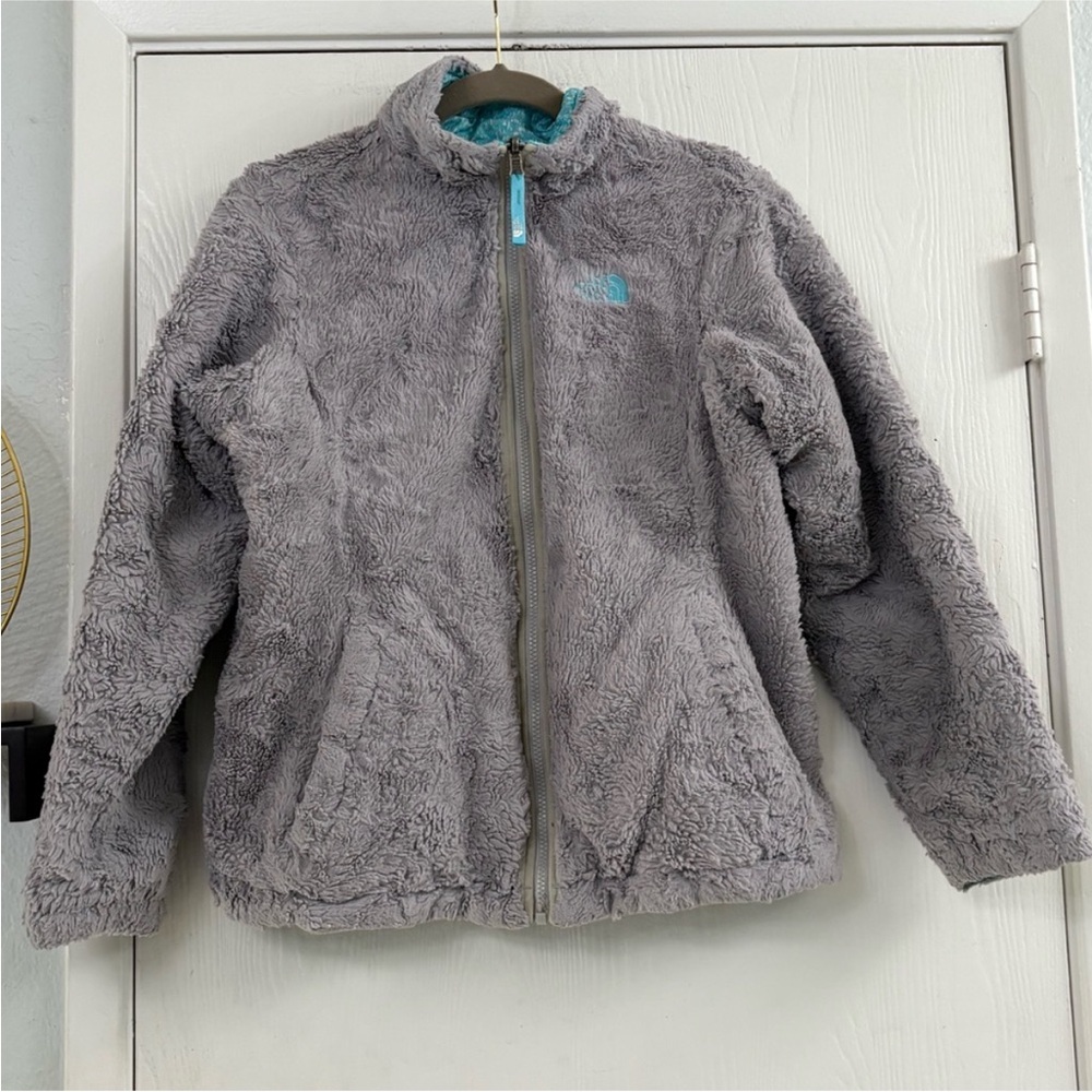 The North Face Reversible MossBud
Swirl Blue Gray Girls Quilted Jacket Sz (18)